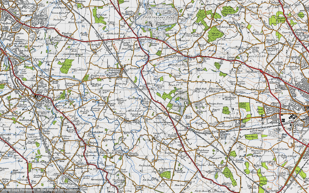 Old Map of Bradnock's Marsh, 1947 in 1947