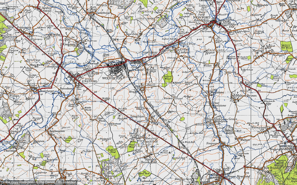 Old Map of Bradwell, 1946 in 1946