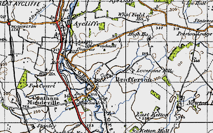 Old map of Brafferton in 1947