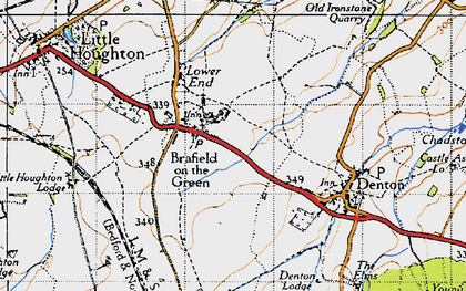 Old map of Brafield-on-the-Green in 1946