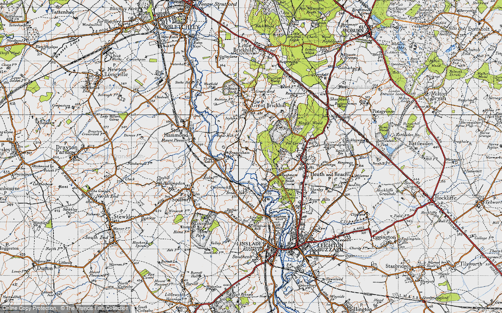 Old Map of Bragenham, 1946 in 1946