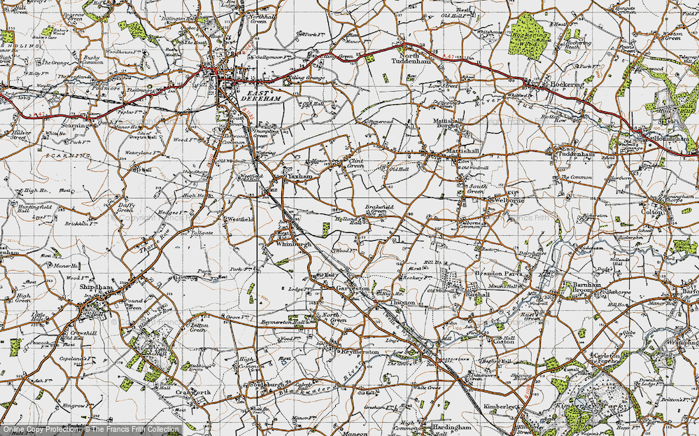 Old Map of Brakefield Green, 1946 in 1946