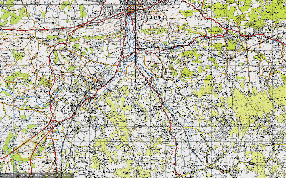 Historic Ordnance Survey Map of Bramley, 1940