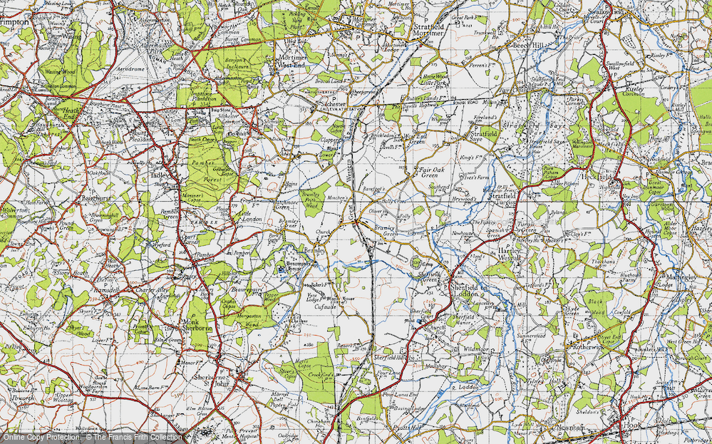Old Map of Bramley, 1945 in 1945