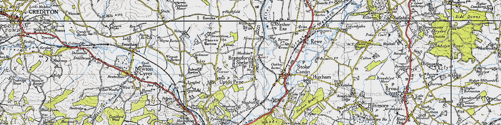 Old map of Woodslea in 1946