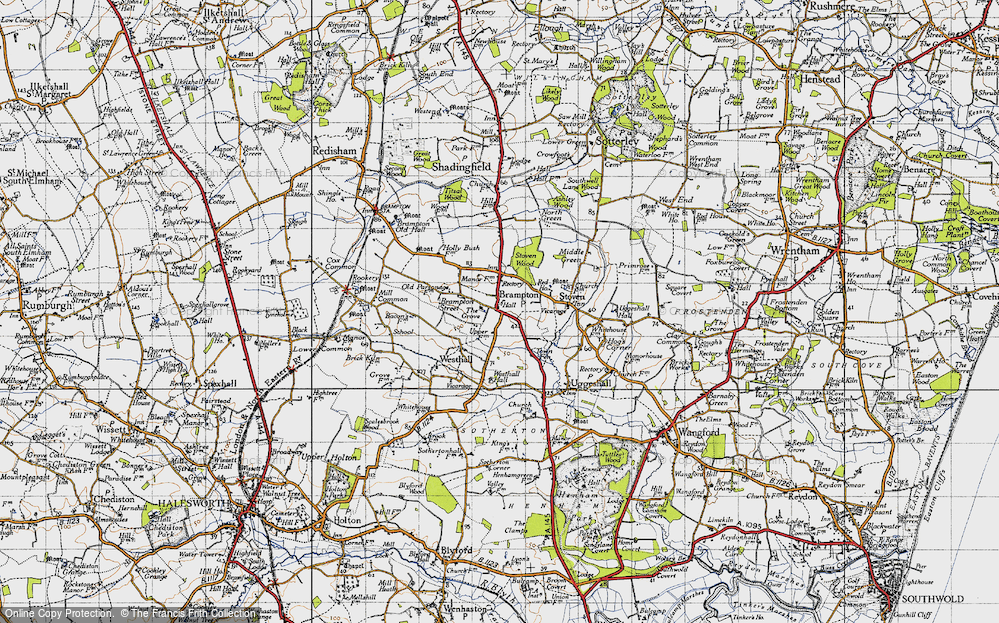 Old Map of Brampton, 1946 in 1946