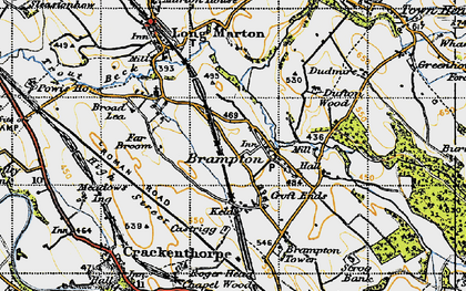 Old map of Brampton in 1947