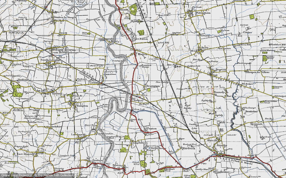 Old Map of Brampton, 1947 in 1947