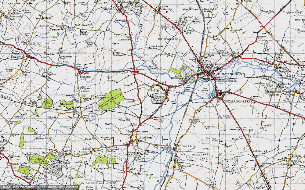 Old Map of Brampton Park, 1946 in 1946