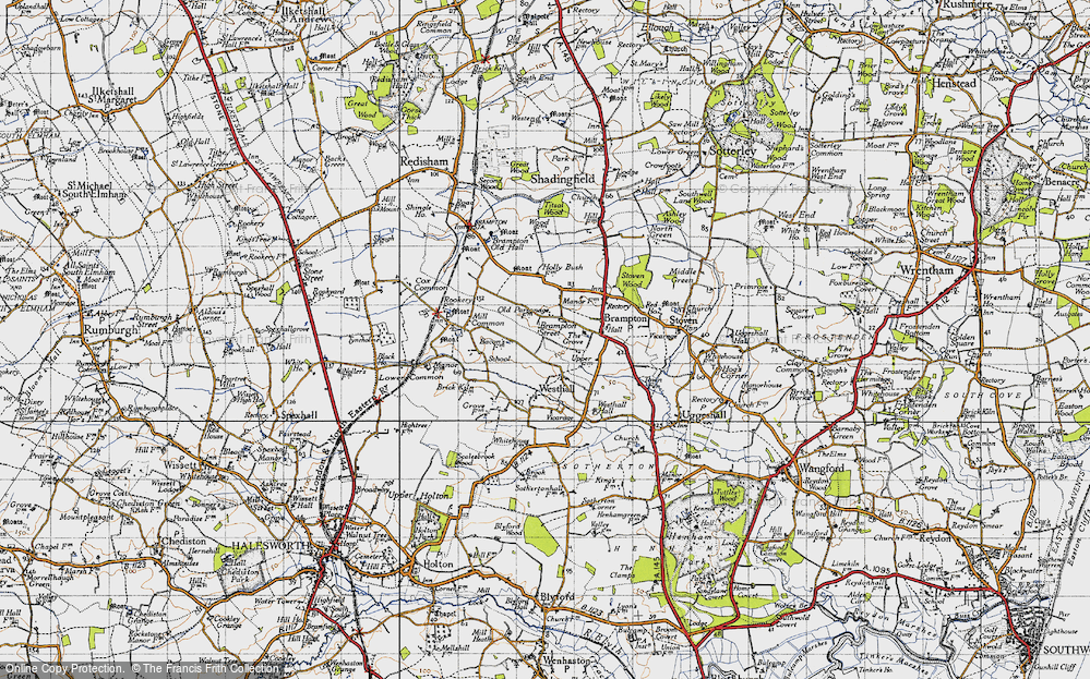 Old Map of Brampton Street, 1946 in 1946