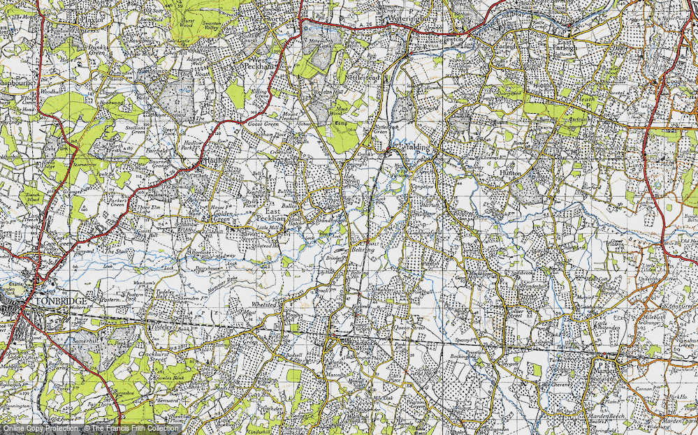 Old Map of Branbridges, 1946 in 1946