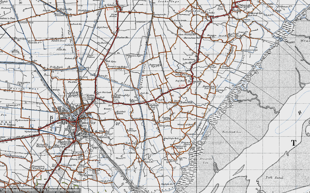 Old Map of Brand End, 1946 in 1946