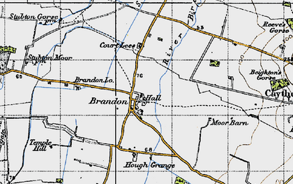 Old map of Brandon in 1946