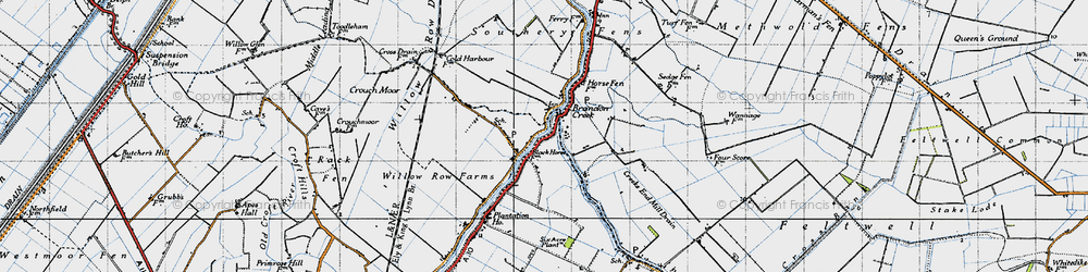 Old map of Brandon Creek in 1946