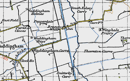 Old map of Winghale Priory in 1947