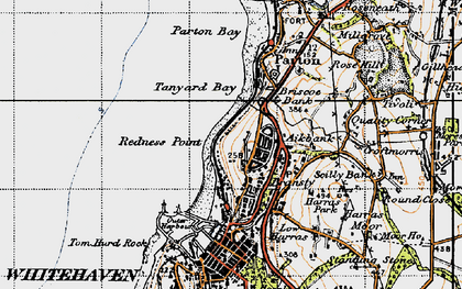 Old map of Bransty in 1947