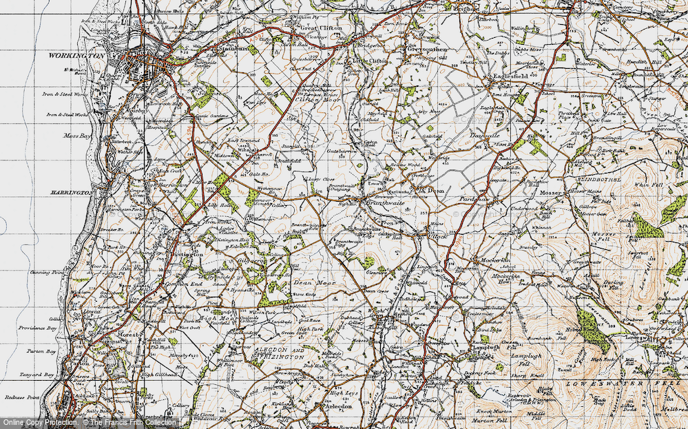 Old Map of Branthwaite, 1947 in 1947