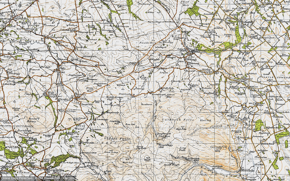 Old Map of Branthwaite, 1947 in 1947