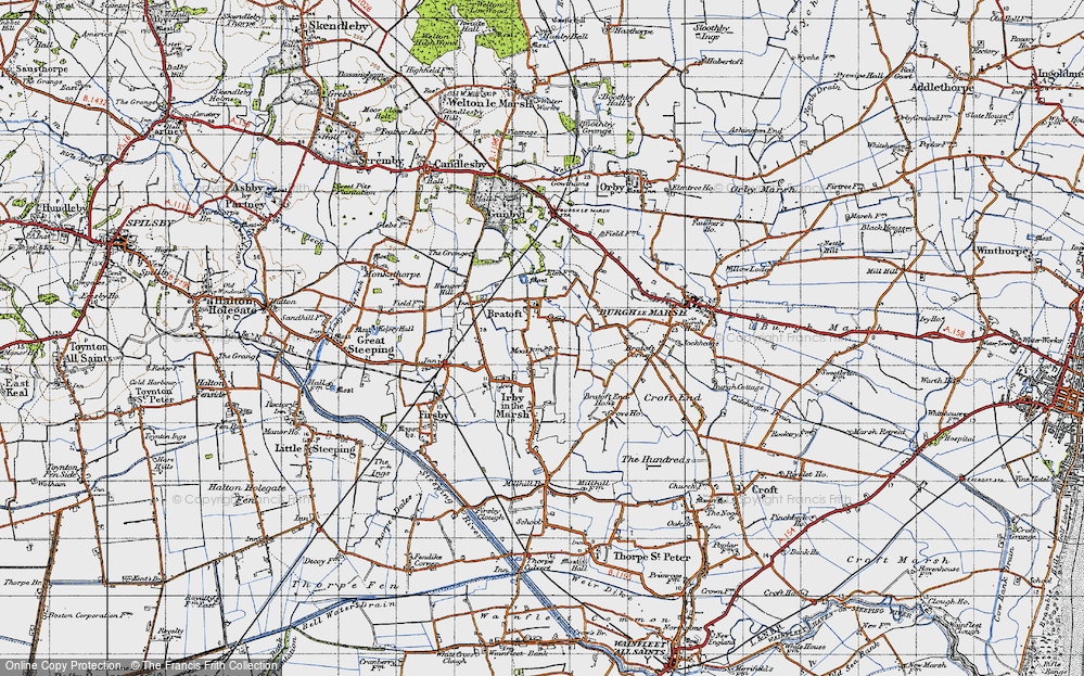 Old Map of Bratoft, 1946 in 1946