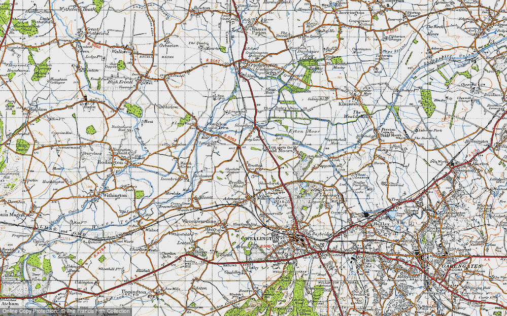 Old Map of Bratton, 1947 in 1947