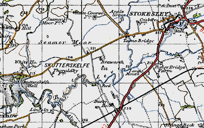 Old map of Leven Mouth in 1947