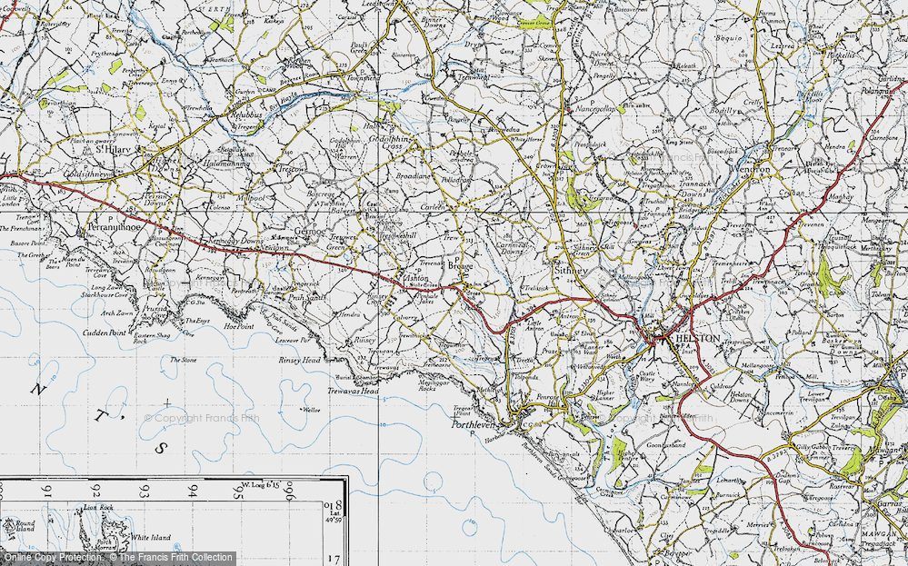 Old Map of Breage, 1946 in 1946