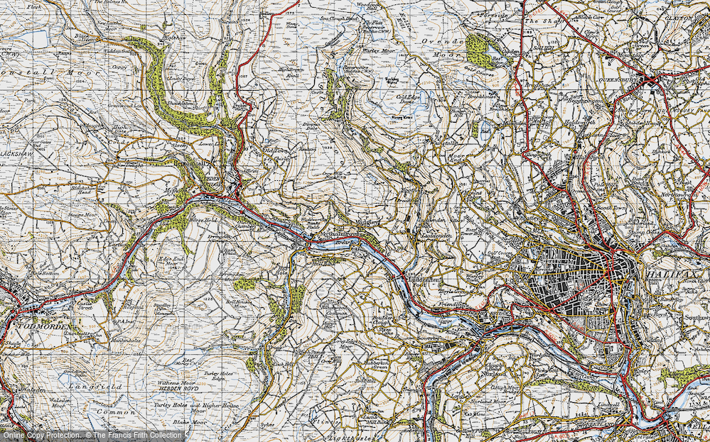 Old Map of Brearley, 1947 in 1947