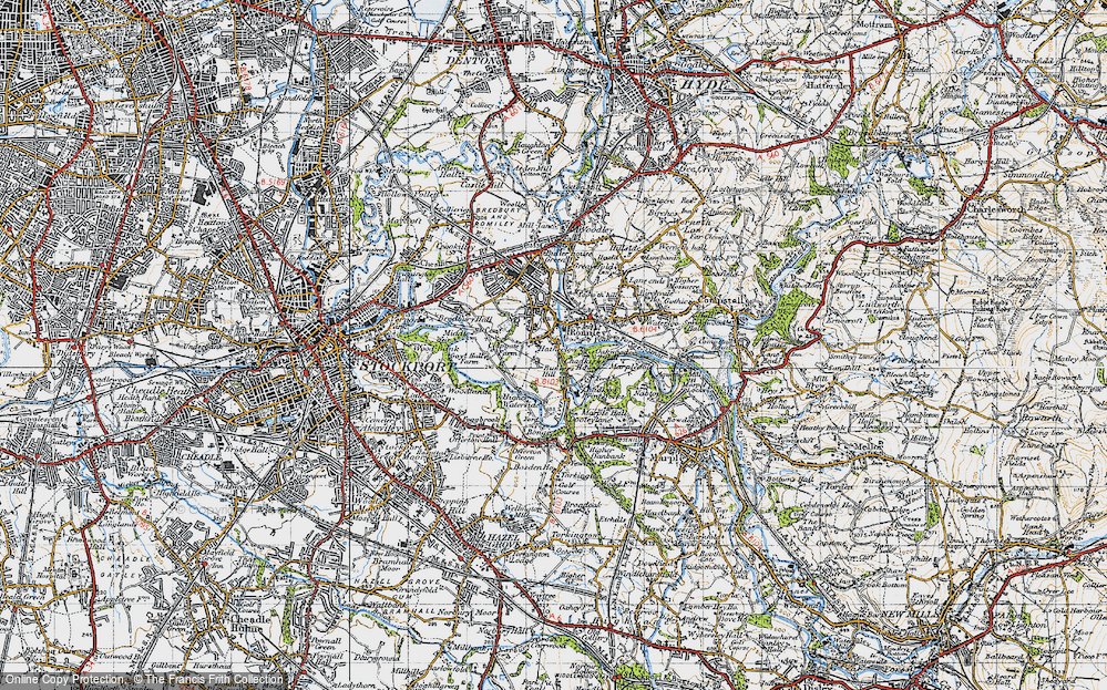 Old Map of Bredbury Green, 1947 in 1947