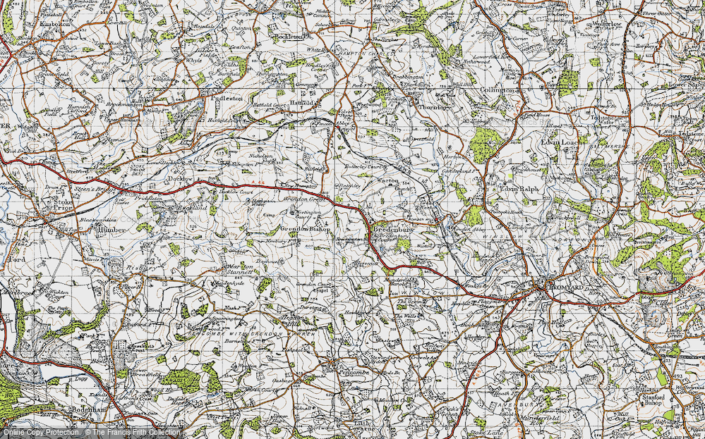 Old Map of Bredenbury, 1947 in 1947