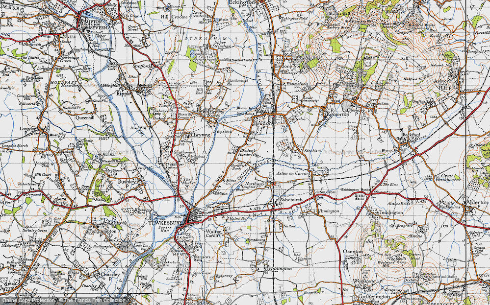 Old Map of Bredon's Hardwick, 1946 in 1946