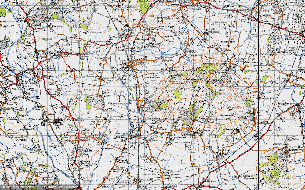 Old Map of Bredon's Norton, 1946 in 1946