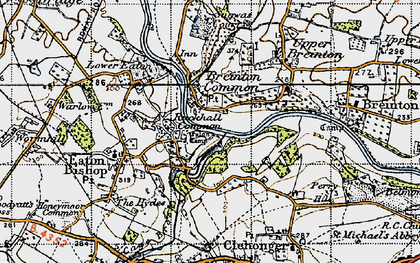 Old map of Breinton Common in 1947