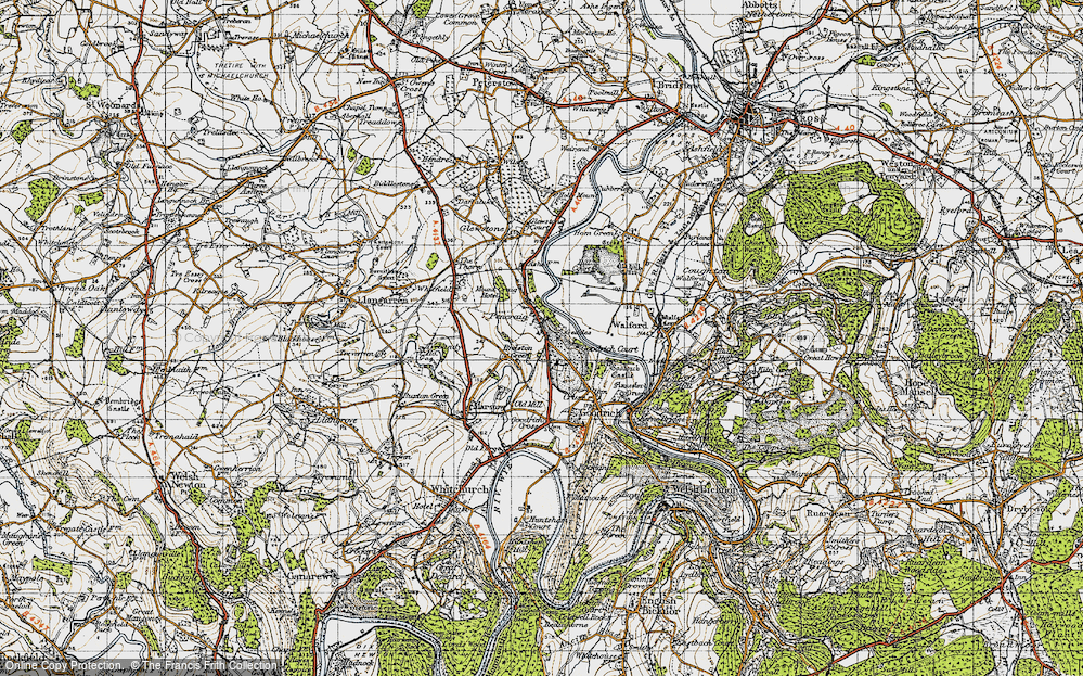 Old Map of Brelston Green, 1947 in 1947