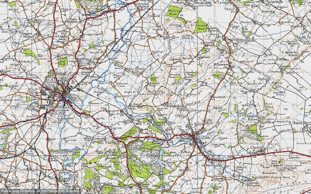 Old Map of Bremhill, 1940 in 1940