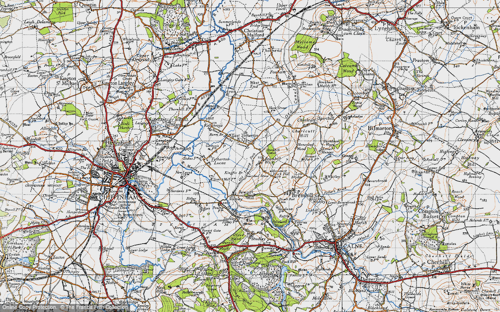 Old Map of Bremhill Wick, 1947 in 1947