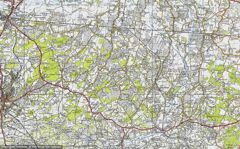 Old Map of Brenchley, 1946 in 1946