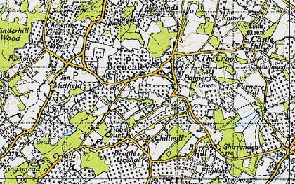 Old map of Brenchley in 1946
