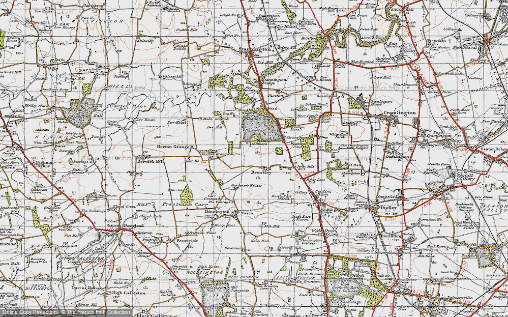Old Map of Brenkley, 1947 in 1947