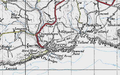 Old map of Brent in 1946