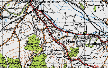 Old map of Brereton in 1946
