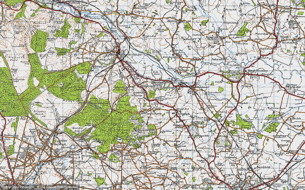 Old Map of Brereton Cross, 1946 in 1946