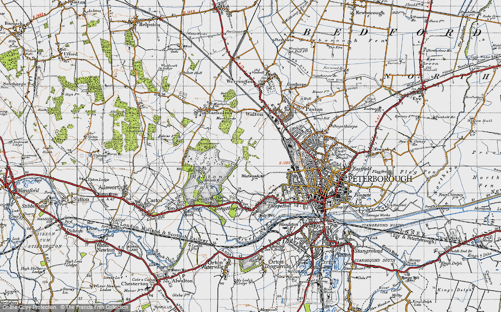 Old Map of Bretton, 1946 in 1946