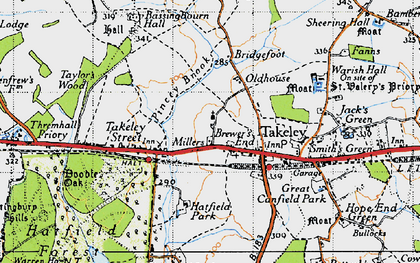 Old map of Brewer's End in 1946