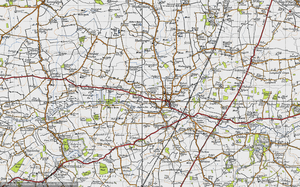 Old Map of Brewers Green, 1946 in 1946