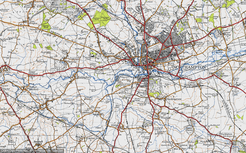 Old Map of Briar Hill, 1946 in 1946