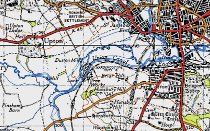 Old map of Briar Hill in 1946