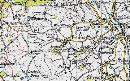 Old map of Laployd Barton in 1946