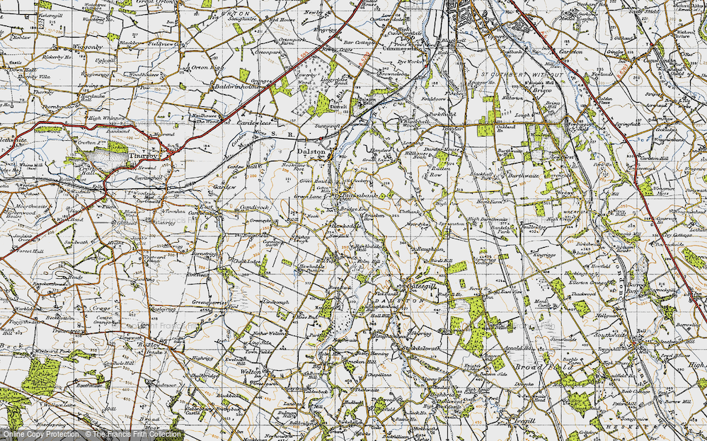 Old Map of Bridge End, 1947 in 1947