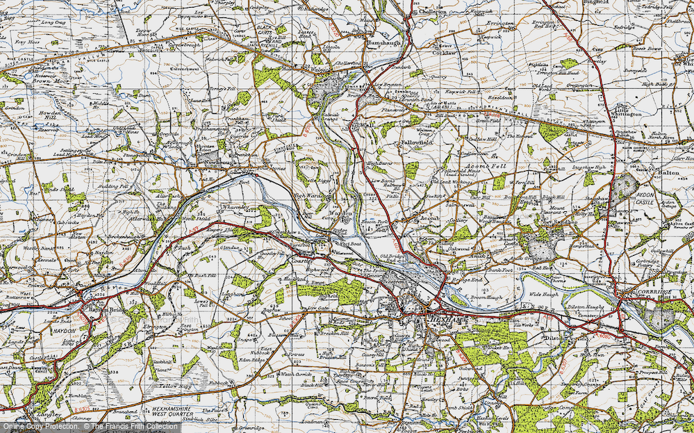 Old Map of Bridge End, 1947 in 1947