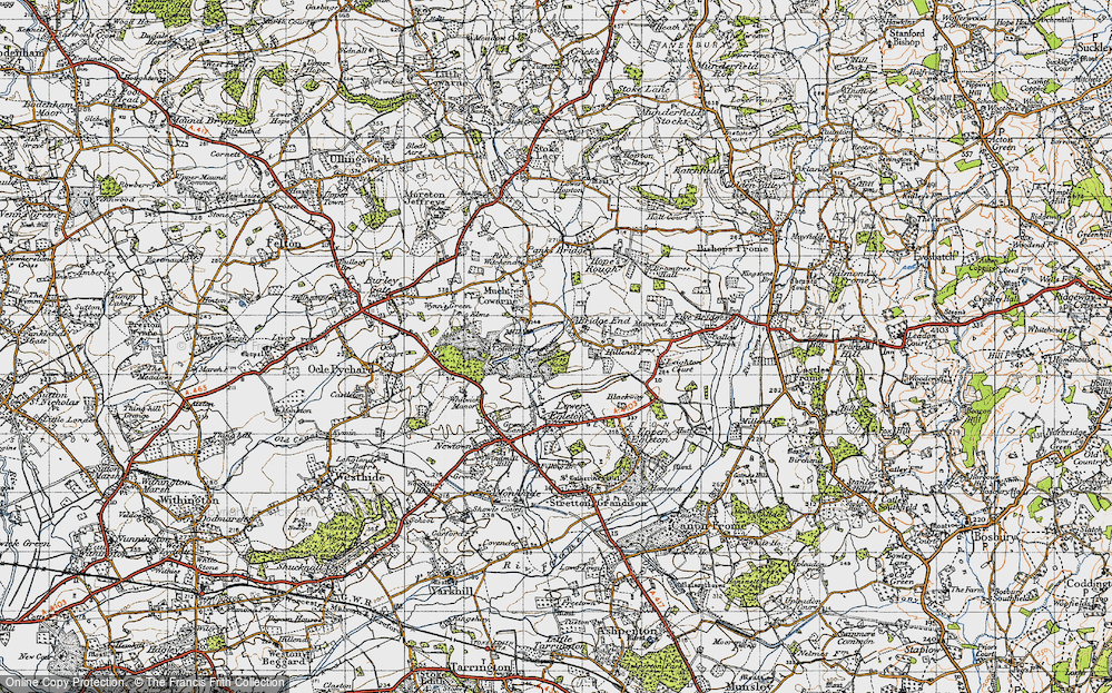 Old Map of Bridge End, 1947 in 1947